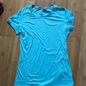 Turquoise DriFit Nike Running Tee